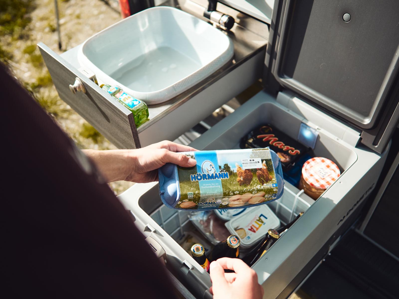 Ecoamper - der große Kühlschrank in der Heckküche