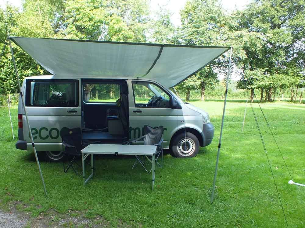 Ecocamper Vordach als Sonnen- oder Regenschutz